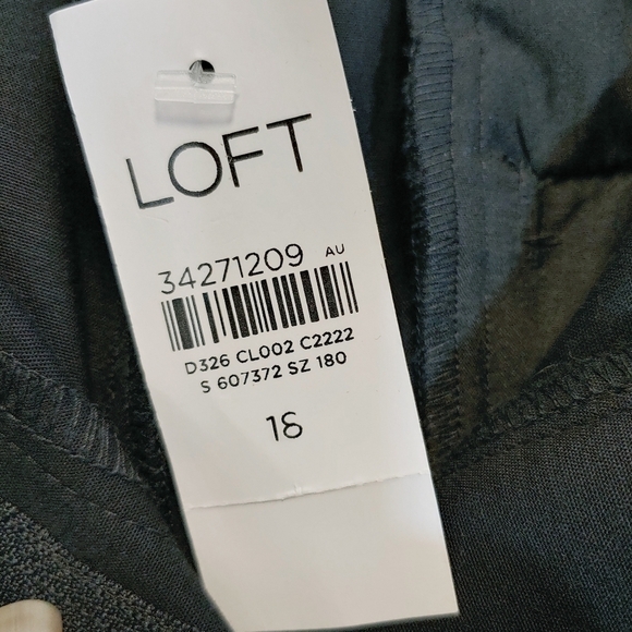Loft Curvy Riviera Slim Pants Plus Size 18 Minimalist Office Capsule Wardrobe - Picture 6 of 9